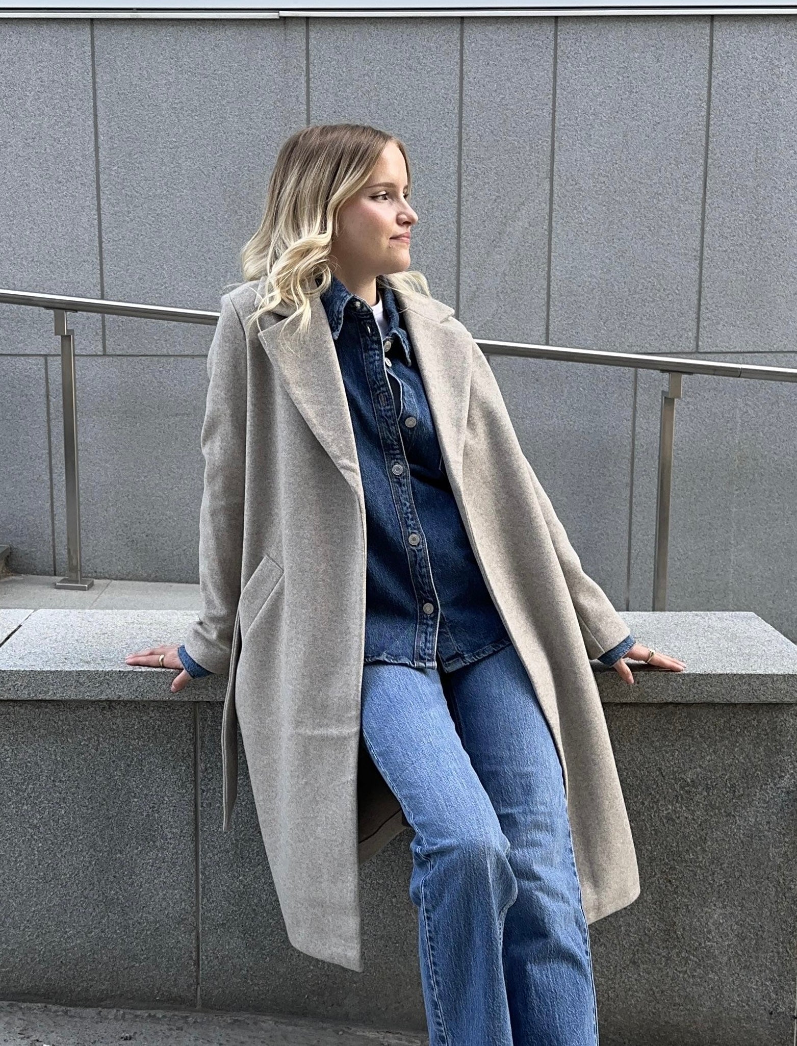 VMFORTUNEAYA Coat - Silver Mink